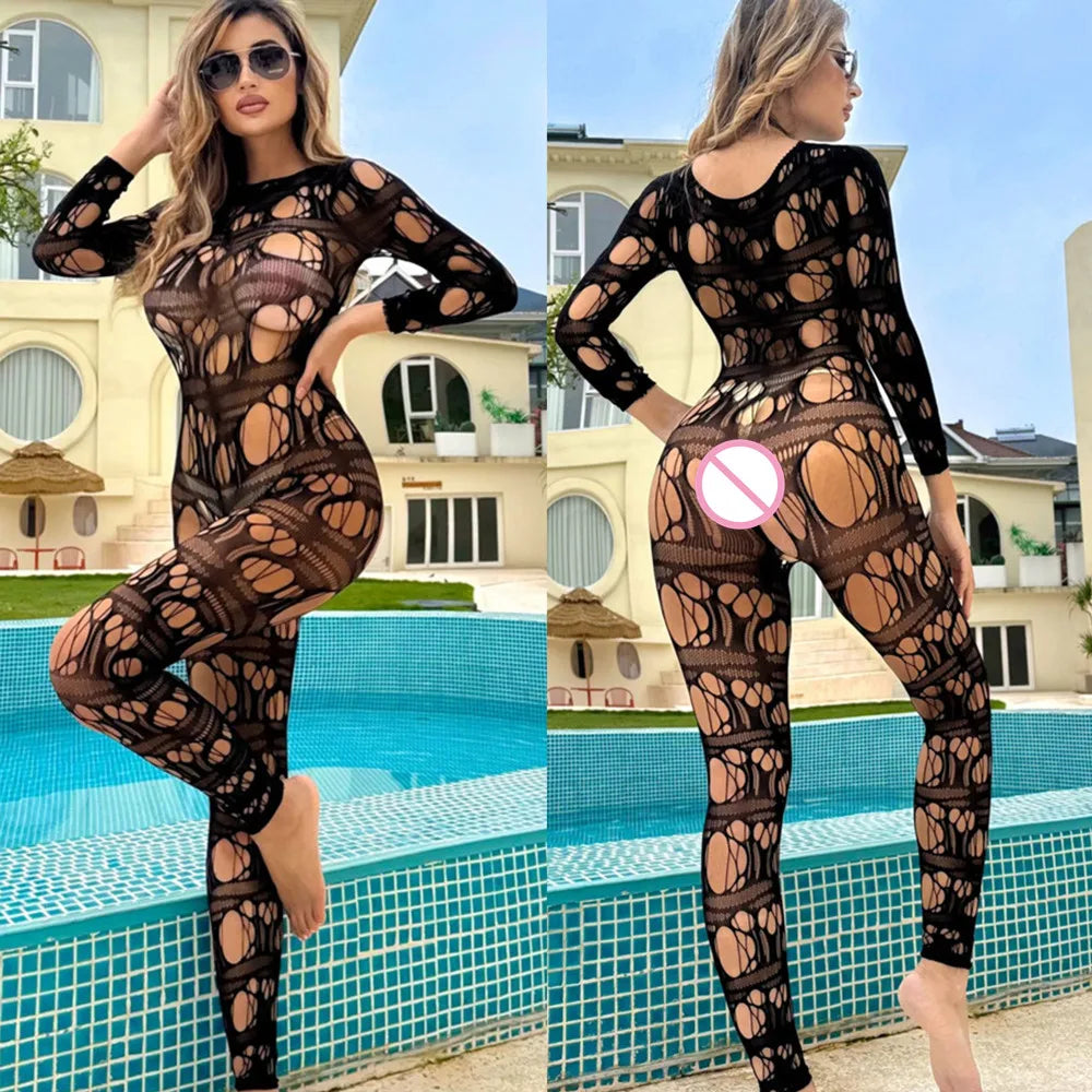 Sex Toys For Adult Couple Sexiest Fishnet Body stockings Erotic Mesh Clothes Nightclubs Sex Set Porn Underwear Female Sleepwear