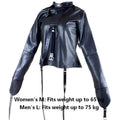 SM Games Bondage Straight Jacket Harness,Slave Role Gimp Costumes Sextoys BDSM Leather Lingerie Straitjacket with Crotch Strap
