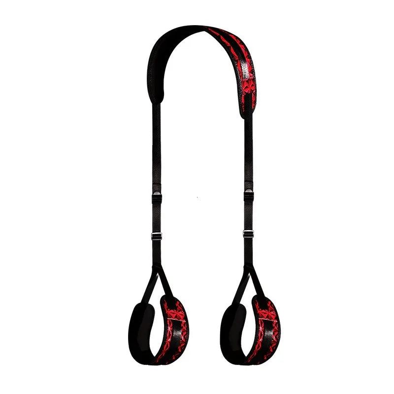 Sexual BDSM Sex Toys Sex Bondage Wrist and Thigh Restraints Set SM Sex Bondage Leg Clamps with Adjustable Straps, Sex Toys Kit