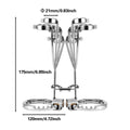 1set,Ring Handcuffs, Stainless Steel Ring, Screw Adjustment, BDSM Bondage Sex Toy, Unisex Adult Sex Toys for Men Women, Pleasure