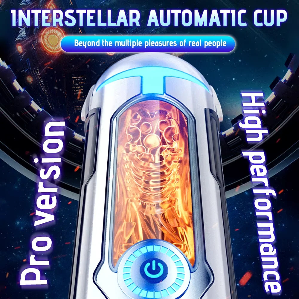 Automatic Male Masturbator Penetration Insert Powerful Suction Mount Penis Trainer Vibrator Pocket Pussy Adult Sex Toys for Men