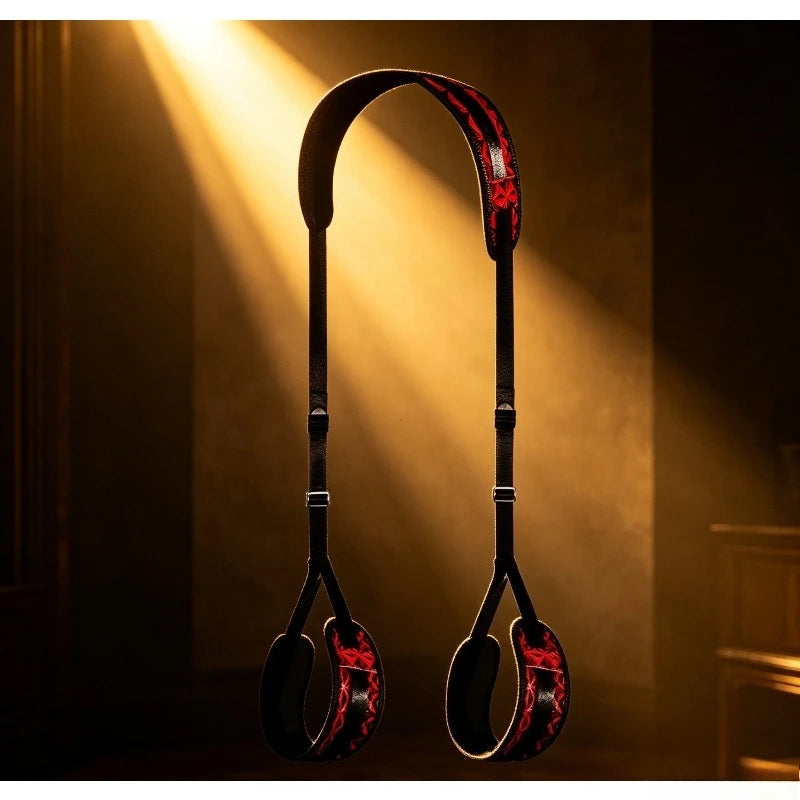 Sexual BDSM Sex Toys Sex Bondage Wrist and Thigh Restraints Set SM Sex Bondage Leg Clamps with Adjustable Straps, Sex Toys Kit