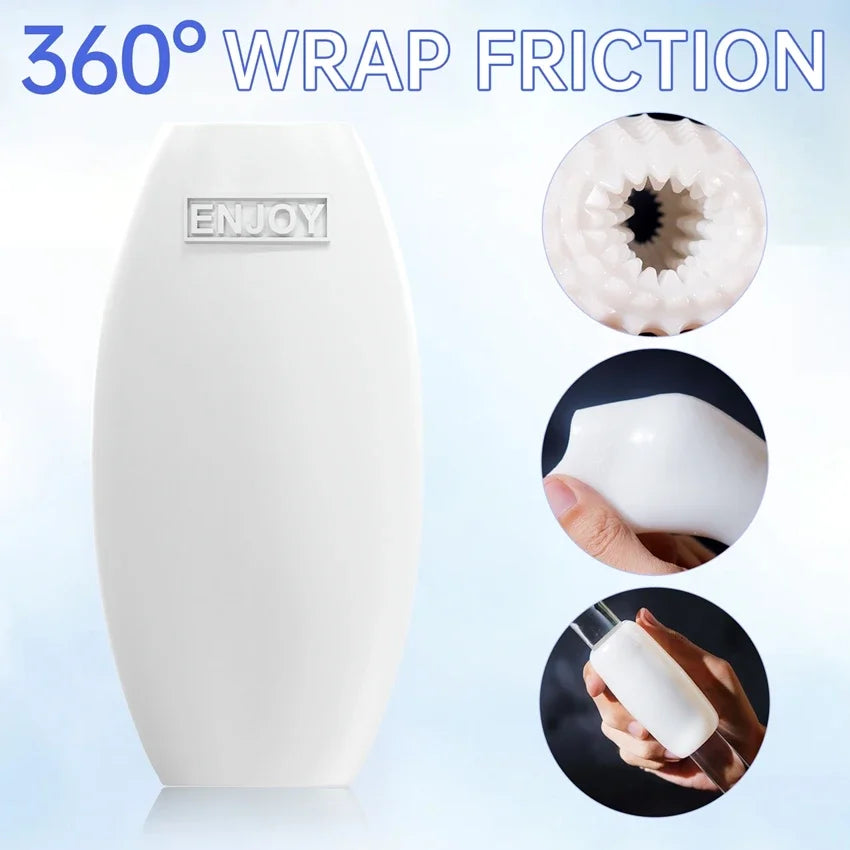 Male Masturbator Egg Erotic Toy for Adultl Silicone Penis Exercise Masturbation Cup Sex Toys for Men Protable Blowjob Sex Shop