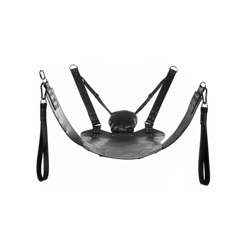 Super Load-Bearing 2 Layer Leather Sex Hammock Swing Chair Sling Bed Pillow BDSM Bondage Sex Toys for Couples Adults 18+ Games