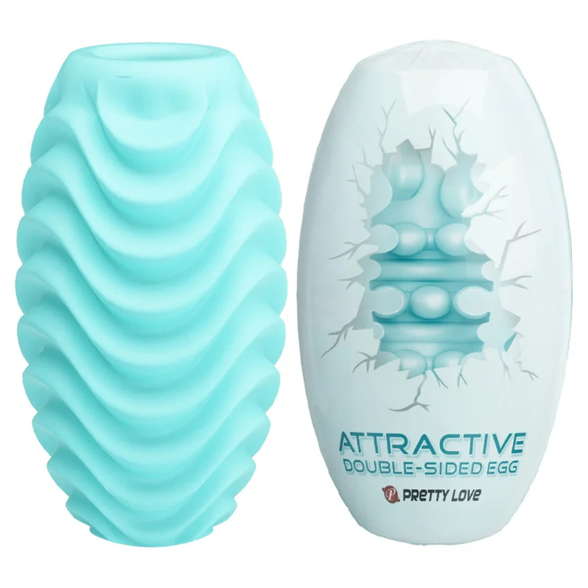 Male Masturbator Egg Erotic Toy for Adultl Silicone Penis Exercise Masturbation Cup Sex Toys for Men Protable Blowjob Sex Shop