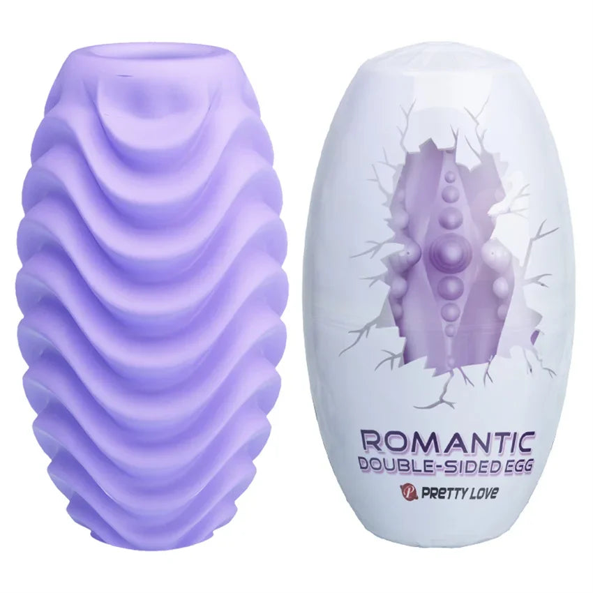 Male Masturbator Egg Erotic Toy for Adultl Silicone Penis Exercise Masturbation Cup Sex Toys for Men Protable Blowjob Sex Shop