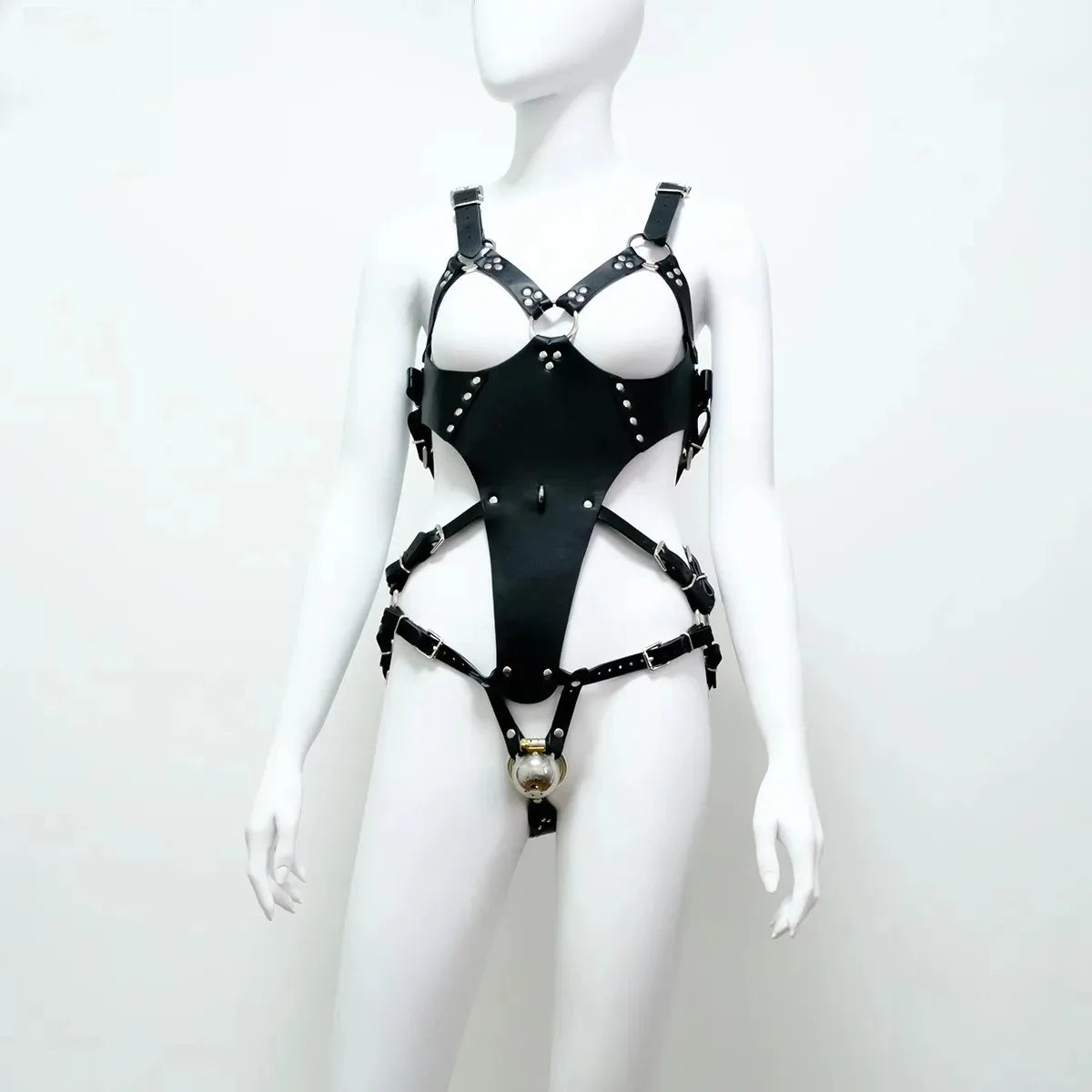 Full Body Bondage Bondage Restraint Straps BDSM Leather Chastity Belt Adult Products Exotic Sex Toys Sissy Adjustable Straps18+