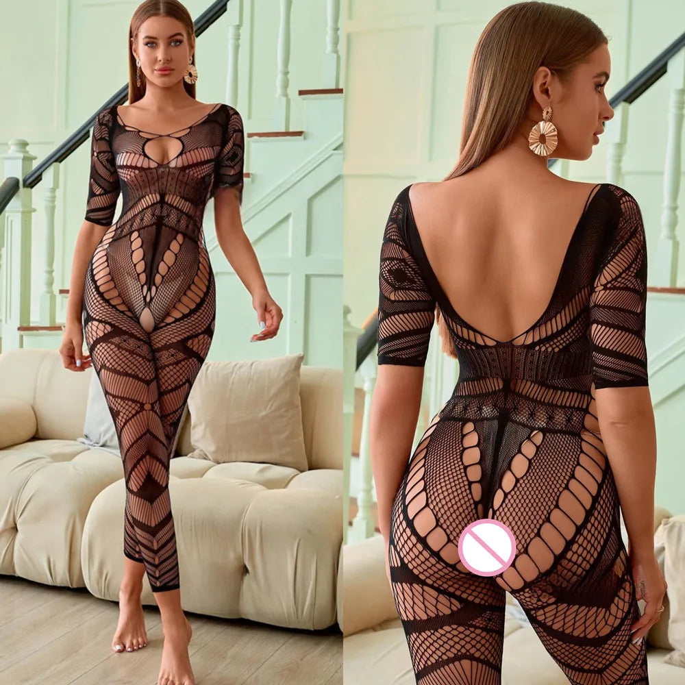 Sex Toys For Adult Couple Sexiest Fishnet Body stockings Erotic Mesh Clothes Nightclubs Sex Set Porn Underwear Female Sleepwear