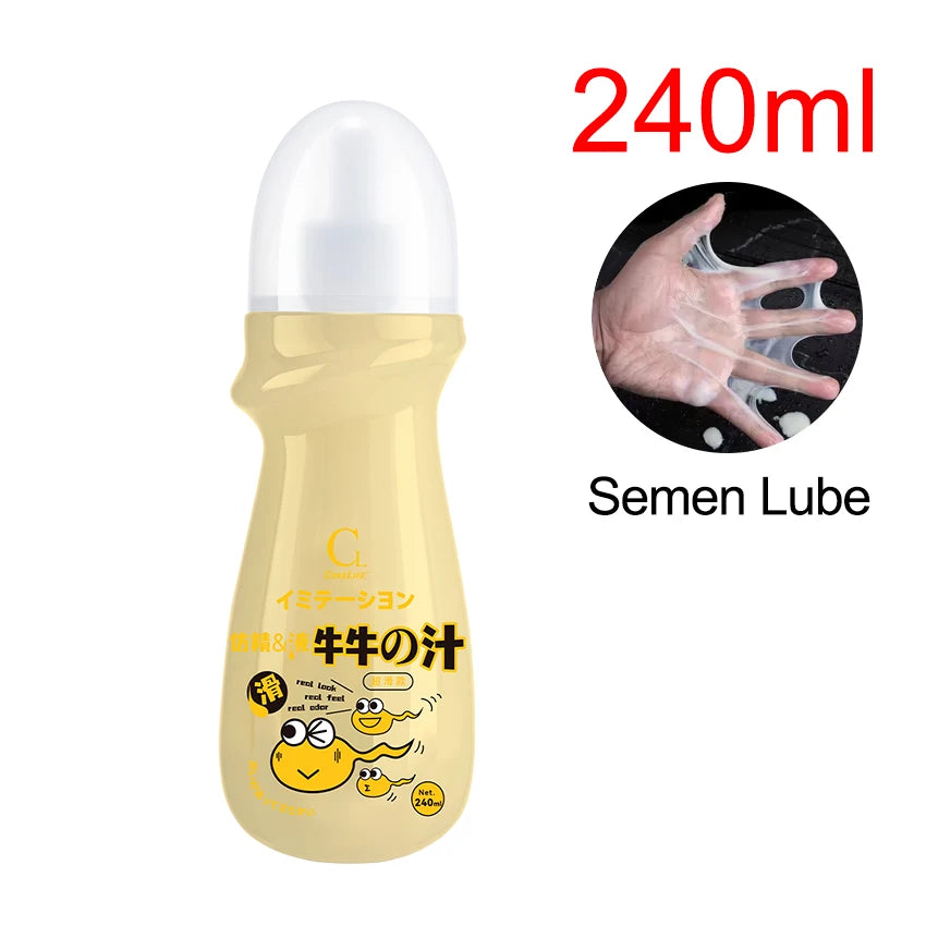 Lubrificante anale a base d’acqua effetto sperma – 155, 200 o 240 ml