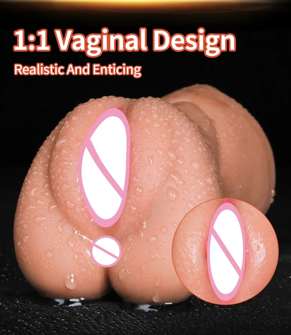 3 IN 1 Sex Toys Masturbation For Men Deep Throat Artificial Real Pussy Oral Male MasturbatorBlowjob Realistic Rubber Vagina
