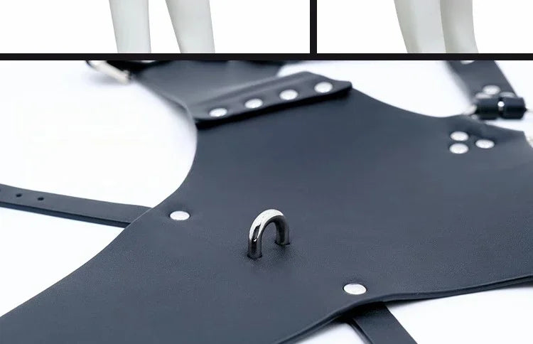 Full Body Bondage Bondage Restraint Straps BDSM Leather Chastity Belt Adult Products Exotic Sex Toys Sissy Adjustable Straps18+