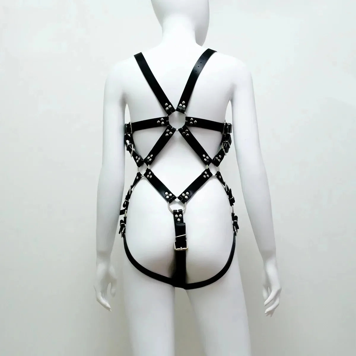 Full Body Bondage Bondage Restraint Straps BDSM Leather Chastity Belt Adult Products Exotic Sex Toys Sissy Adjustable Straps18+