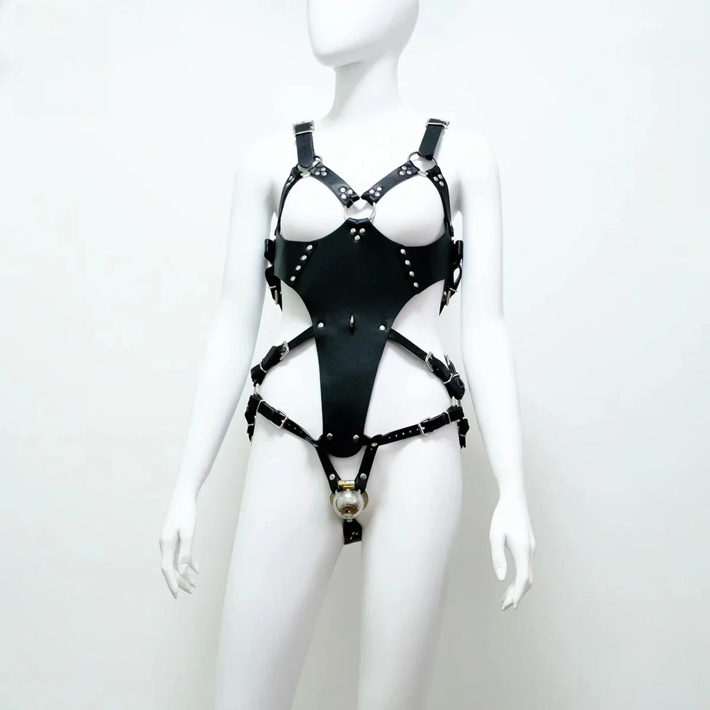 Full Body Bondage Bondage Restraint Straps BDSM Leather Chastity Belt Adult Products Exotic Sex Toys Sissy Adjustable Straps18+