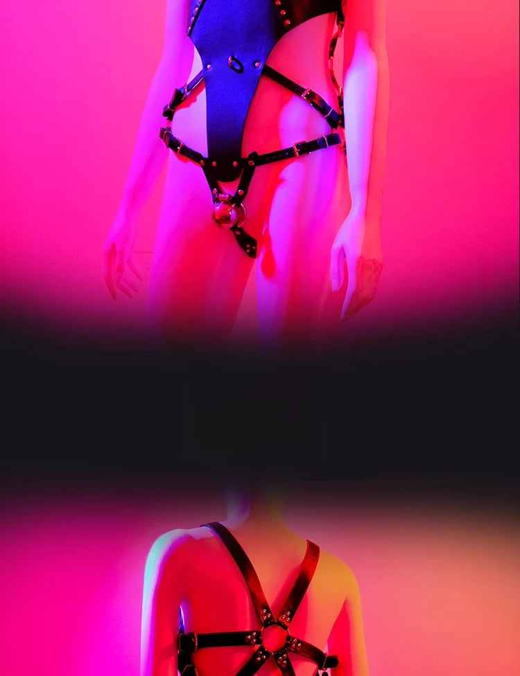 Full Body Bondage Bondage Restraint Straps BDSM Leather Chastity Belt Adult Products Exotic Sex Toys Sissy Adjustable Straps18+