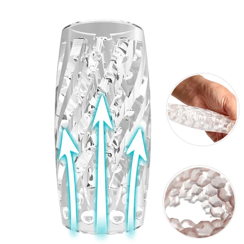 Male Masturbator Egg Erotic Toy for Adultl Silicone Penis Exercise Masturbation Cup Sex Toys for Men Protable Blowjob Sex Shop