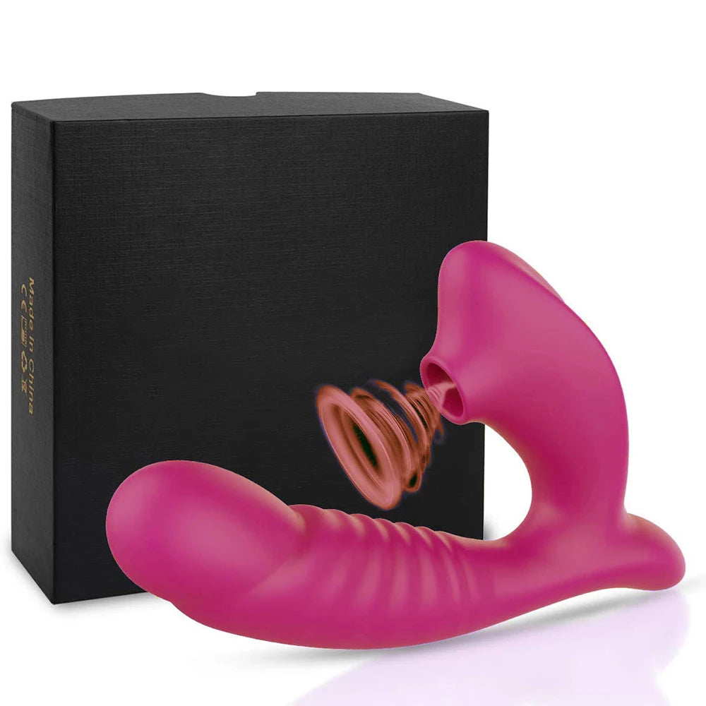 Female Sexual Toy With Vibrating Function For Sucking And Clamping On A Penis 10-Frequency Suction And Vibration Adult Product