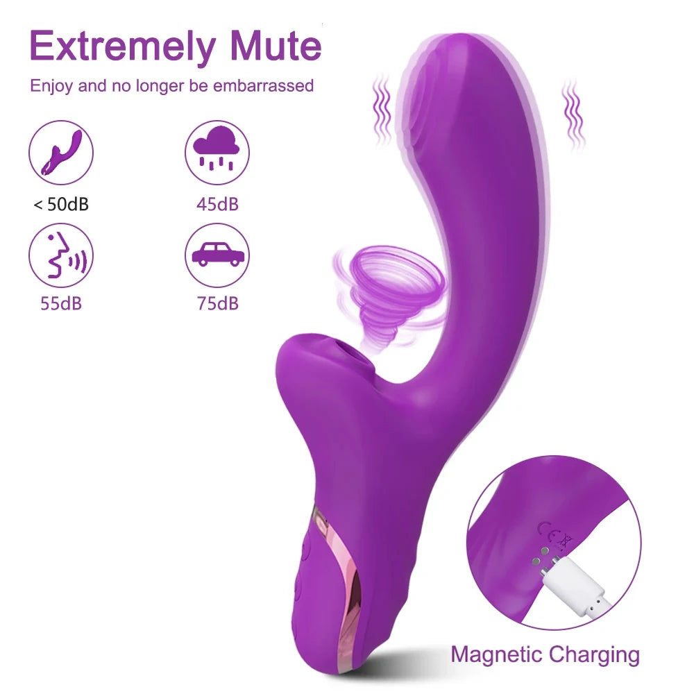 Clit Sucker Vagina Vibrator for Women G-Spot Clitoris Nipples Stimulator Female Masturbation Adult Goods Sex Toy for Women 18+