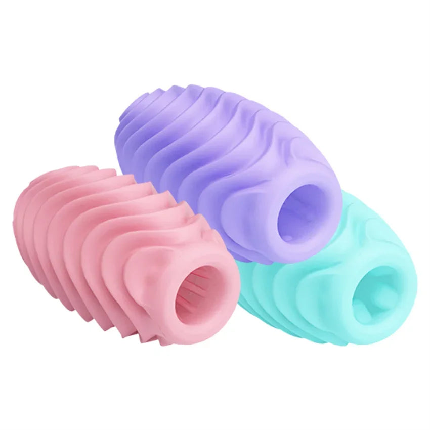Male Masturbator Egg Erotic Toy for Adultl Silicone Penis Exercise Masturbation Cup Sex Toys for Men Protable Blowjob Sex Shop