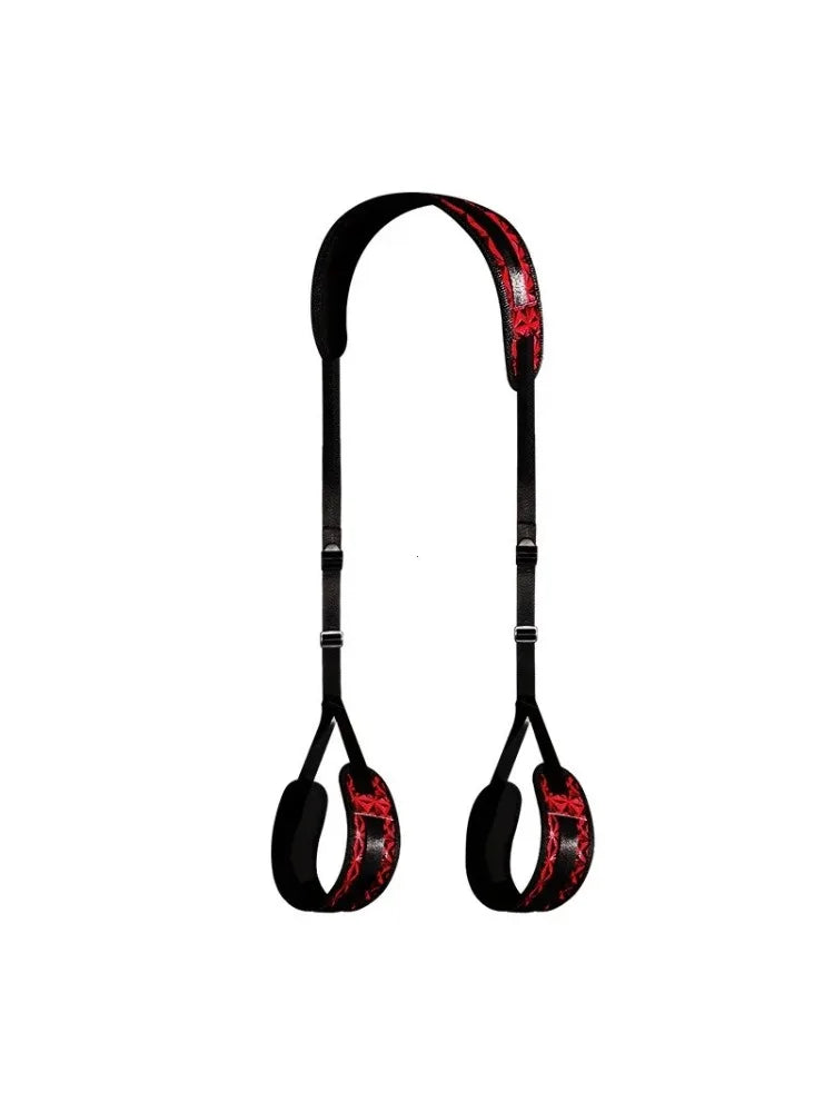 Sexual BDSM Sex Toys Sex Bondage Wrist and Thigh Restraints Set SM Sex Bondage Leg Clamps with Adjustable Straps, Sex Toys Kit