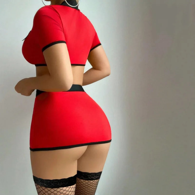 Sexy Women Police Officer Role Play Lingerie Set New Arrival European And American Cross-Border Trade Adult Lingerie?No, if it's