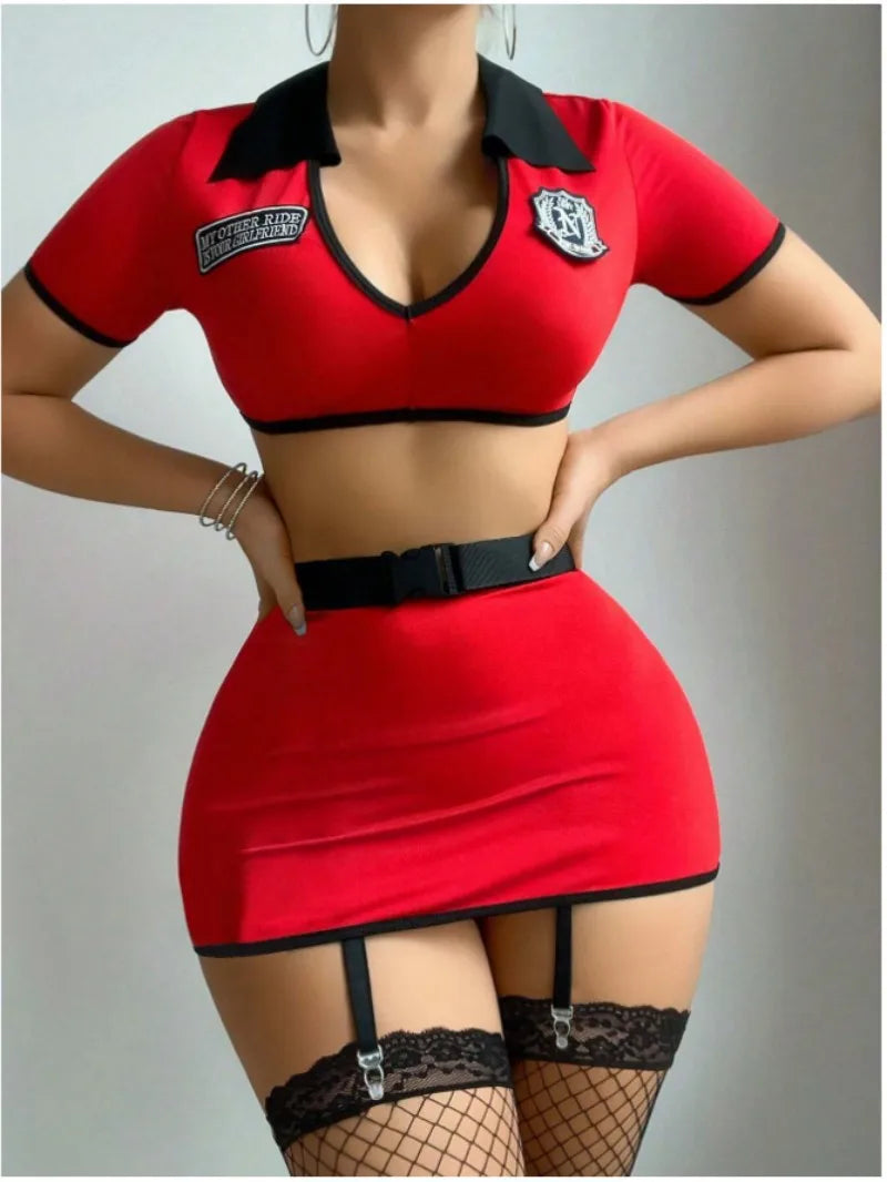 Sexy Women Police Officer Role Play Lingerie Set New Arrival European And American Cross-Border Trade Adult Lingerie?No, if it's