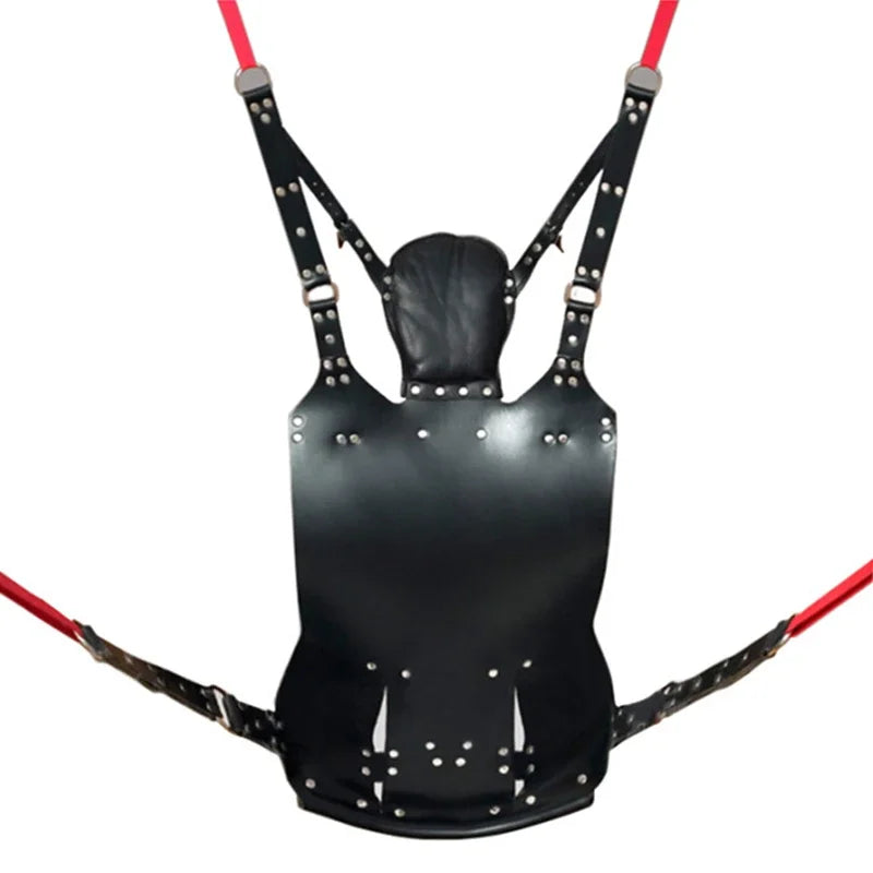 Super Load-Bearing 2 Layer Leather Sex Hammock Swing Chair Sling Bed Pillow BDSM Bondage Sex Toys for Couples Adults 18+ Games