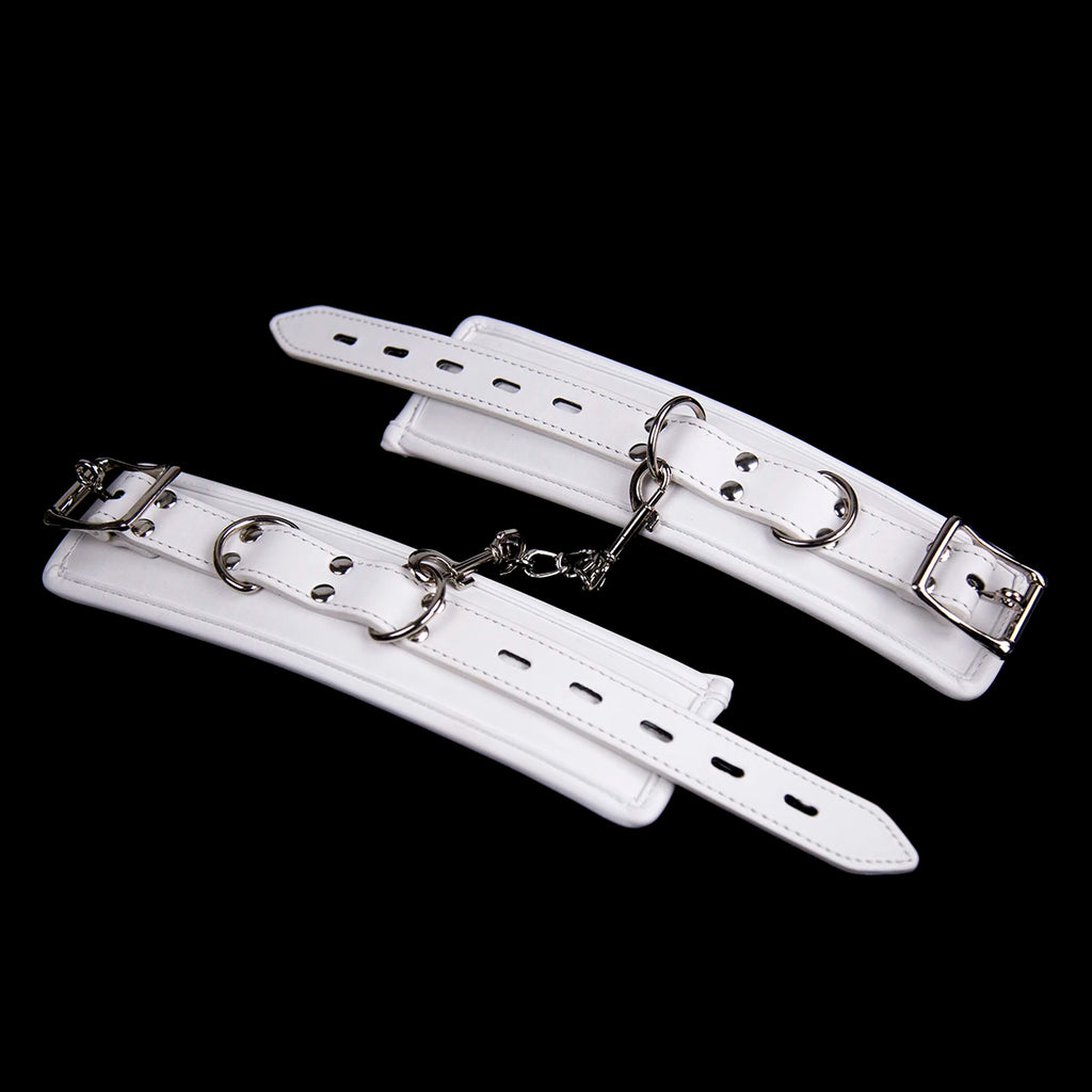 Puppy Play Soft and Comfortable Bondage Restraints Handcuffs Collar Wrist Ankle Cuffs for Fetish Erotic Adult Sex Games Couple