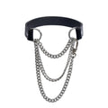 SM Genuine Leather Erotic Collar Punk Collar Choker Neckband Adult Couple Bondage Cosplay Luxury Necklace Personality Fashion