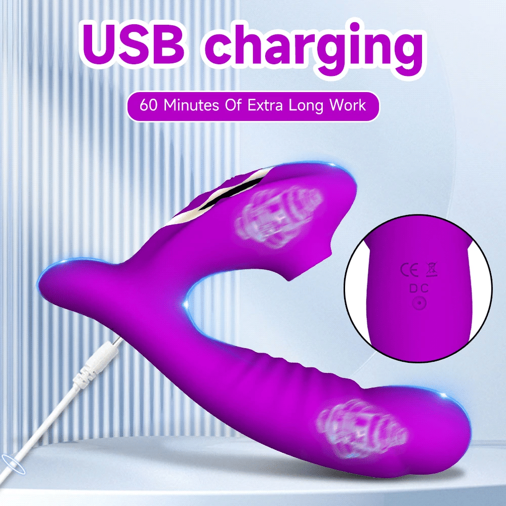 Female Sexual Toy With Vibrating Function For Sucking And Clamping On A Penis 10-Frequency Suction And Vibration Adult Product