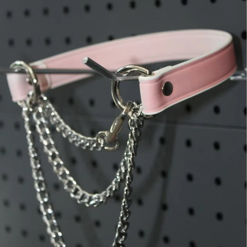 SM Genuine Leather Erotic Collar Punk Collar Choker Neckband Adult Couple Bondage Cosplay Luxury Necklace Personality Fashion