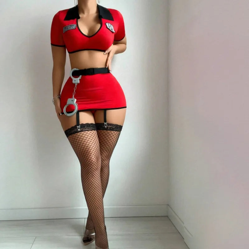 Sexy Women Police Officer Role Play Lingerie Set New Arrival European And American Cross-Border Trade Adult Lingerie?No, if it's