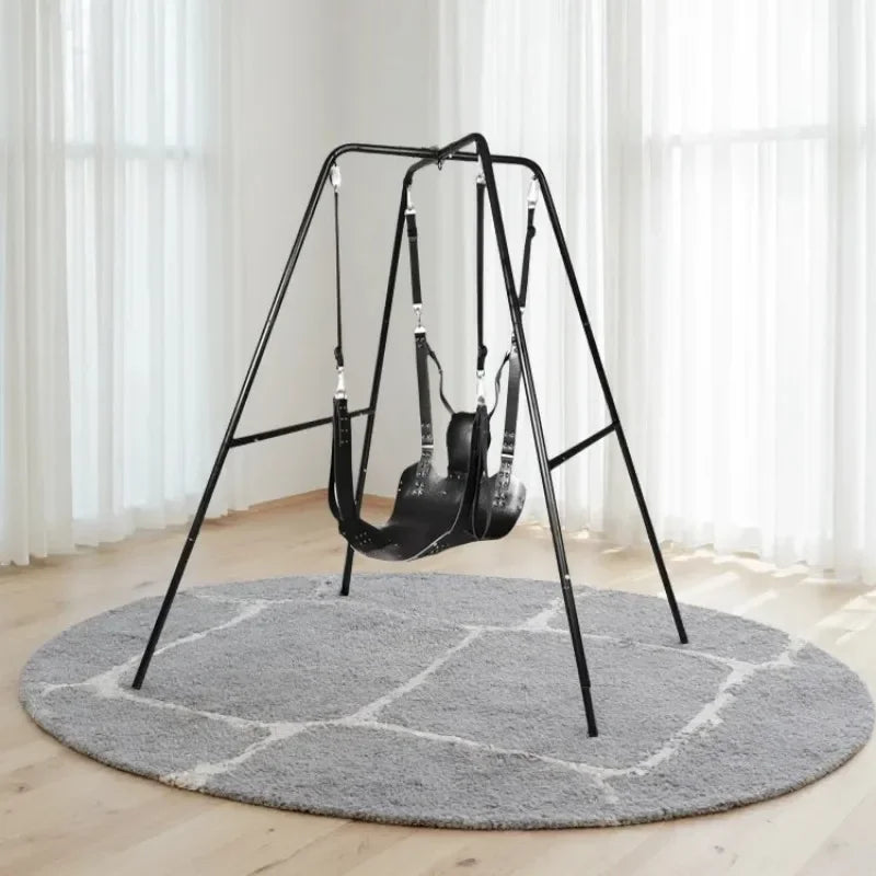 Super Load-Bearing 2 Layer Leather Sex Hammock Swing Chair Sling Bed Pillow BDSM Bondage Sex Toys for Couples Adults 18+ Games