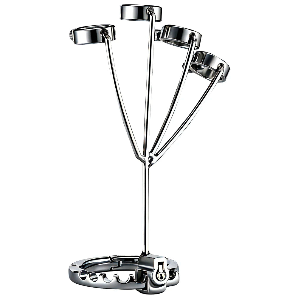 1set,Ring Handcuffs, Stainless Steel Ring, Screw Adjustment, BDSM Bondage Sex Toy, Unisex Adult Sex Toys for Men Women, Pleasure