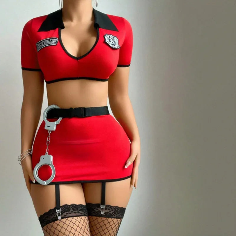 Sexy Women Police Officer Role Play Lingerie Set New Arrival European And American Cross-Border Trade Adult Lingerie?No, if it's